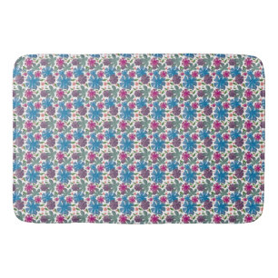 A vibrant watercolor seamless pattern featuring co bath mat