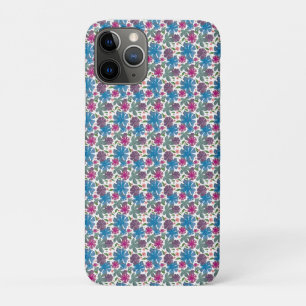 A vibrant watercolor seamless pattern featuring co iPhone 11 pro case