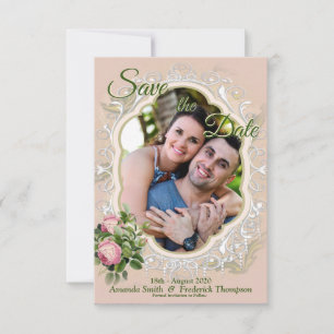 A Victorian Bush Garden Green Save the Date