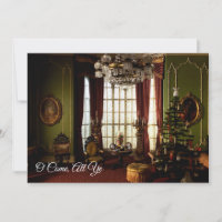 A Victorian Christmas - "O Come Al Ye" Invitation