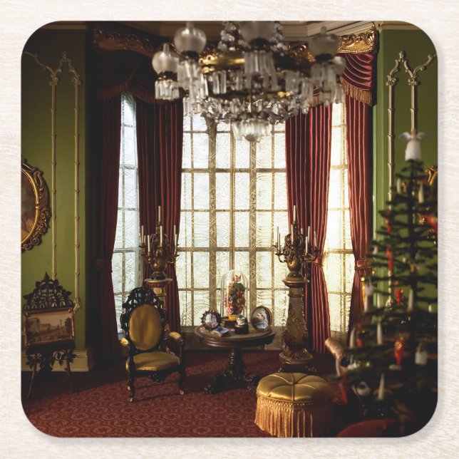 A Victorian Christmas - Paper Coaster (Front)