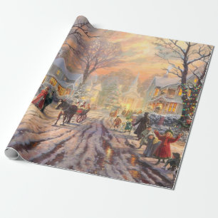 A Victorian Christmas Wrapping Paper