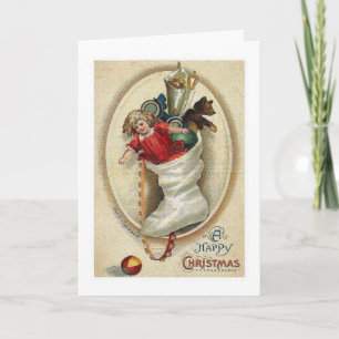 A Victorian Happy Christmas Card