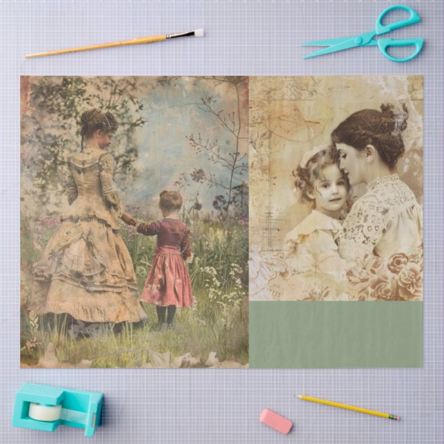 A Victorian Mothers Day Design #6 Tissue Paper (Craft)