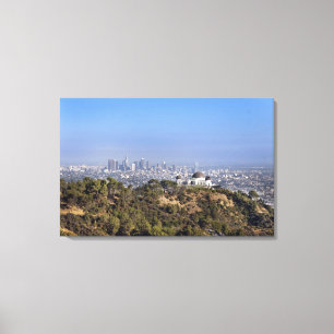 A view from a hiking trail in Griffith Park Canvas Print