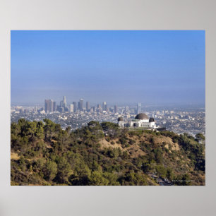 A view from a hiking trail in Griffith Park Poster