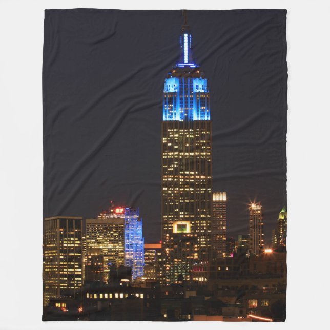 A view from above: Autumn in Central Park 01 Fleece Blanket (Front)