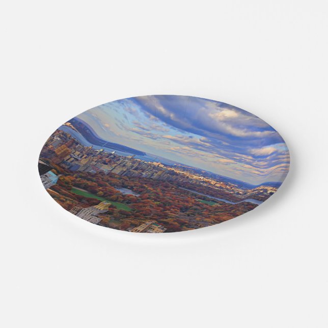 A view from above: Autumn in Central Park 01 Paper Plate (Angled)