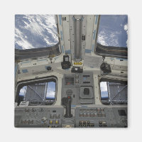 A view from inside the flight deck