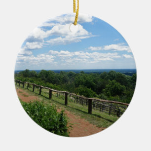 A View From Monticello Ceramic Tree Decoration