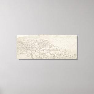 A View from St. Mary's Southwark, Looking Towards Canvas Print