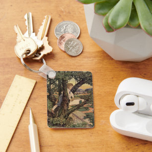 A View From the Trees by Jessie Willcox Smith Key Ring