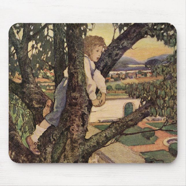 A View From the Trees by Jessie Willcox Smith Mouse Mat (Front)