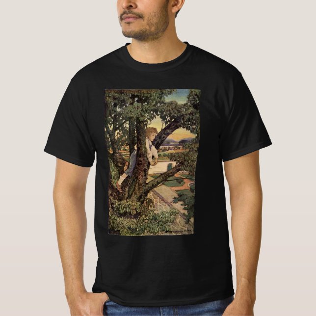 A View From the Trees by Jessie Willcox Smith T-Shirt (Front)