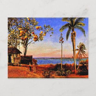 A View in the Bahamas, Albert Bierstadt painting P Postcard