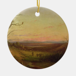 A View of Adelaide at Sunset Ceramic Tree Decoration