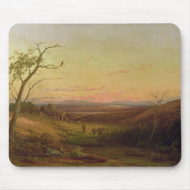 A View of Adelaide at Sunset Mouse Mat (Front)
