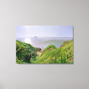 A View of Ailsa Craig and the Isle of Arran, 1860 Canvas Print
