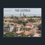 A View of Banjul The Gambia Postcard<br><div class="desc">This postcard features a view of Banjul in The Gambia. Banjul,  officially the City of Banjul,  was formerly known as Bathurst. It is the capital and fourth largest city in The Gambia.

Enjoy your new A View of Banjul The Gambia Postcard!</div>