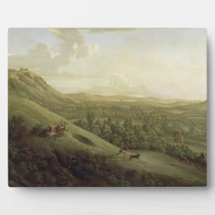 A View of Boxhill, Surrey, with Dorking in the Dis Plaque