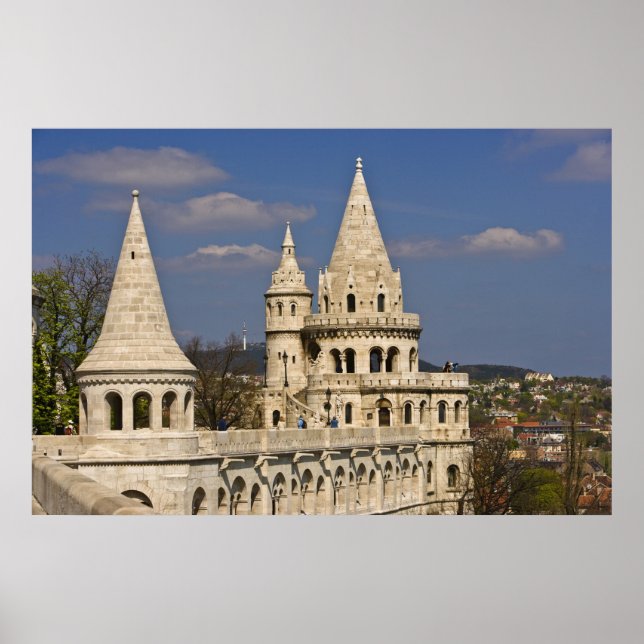 A view of Budapest from Castle Hill. Poster (Front)