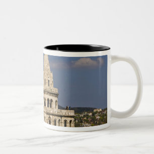 A view of Budapest from Castle Hill. Two-Tone Coffee Mug