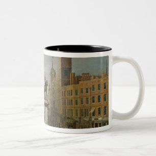 A View of Charing Cross and Northumberland Two-Tone Coffee Mug