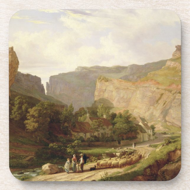 A View of Cheddar Gorge (oil on canvas) Coaster (Front)