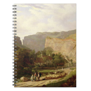 A View of Cheddar Gorge (oil on canvas) Notebook