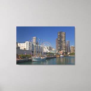A view of Chicago's Navy Pier 2 Canvas Print