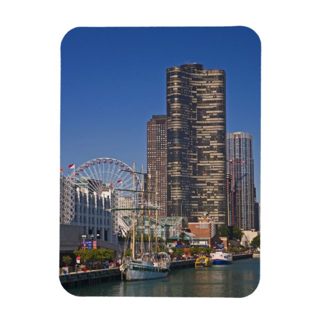 A view of Chicago's Navy Pier Magnet (Vertical)