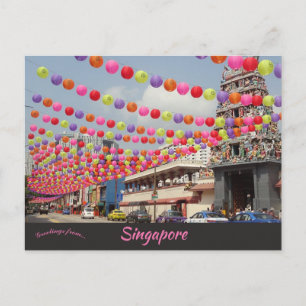 A View of Chinatown Singapore Postcard