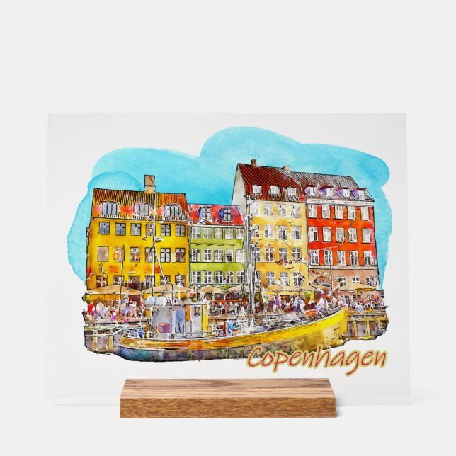 A view of Copenhagen Acrylic Sign (Front)