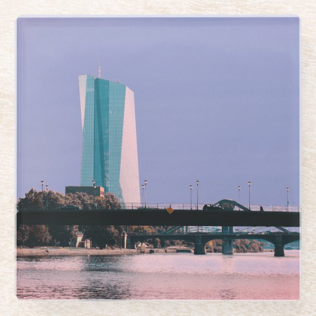 A view of Frankfurt Glass Coaster (Front)