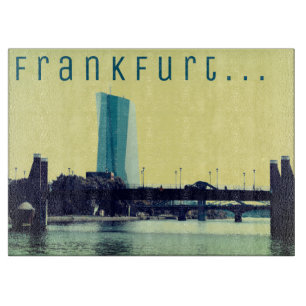 A view of Frankfurt & River Cutting Board