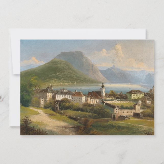 A View of Gmunden | Johann Wilhelm Jankowsky (Front)