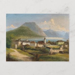 A View of Gmunden   Johann Wilhelm Jankowsky Postcard
