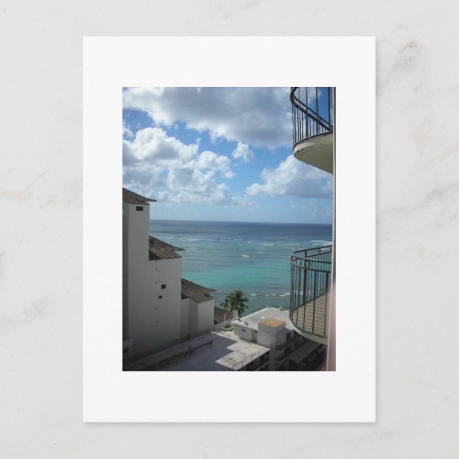 A View of Honolulu Postcard (Front)