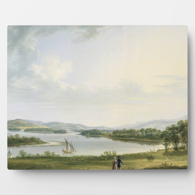 A View of Knock Ninney and Part of Lough Erne from Plaque (Front)