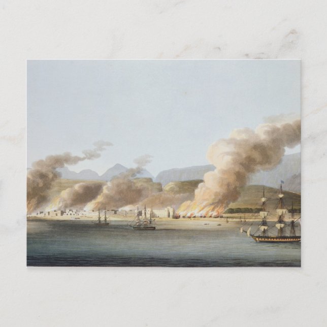 A View of Linga or Lung, from the Sea, November 16 Postcard (Front)