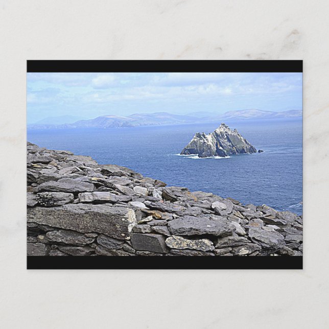 A View of Little Skellig from Skellig Michael Postcard (Front)