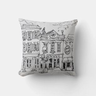A view of M Street in Georgetown, Washington DC. Cushion