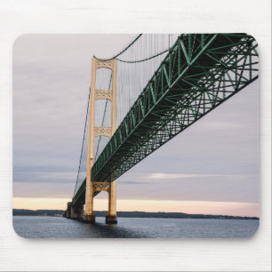 A view of Mackinac Bridge from Lake Michigan 2 Mouse Mat