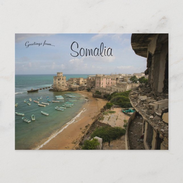 A View of Mogadishu Somalia Postcard (Front)
