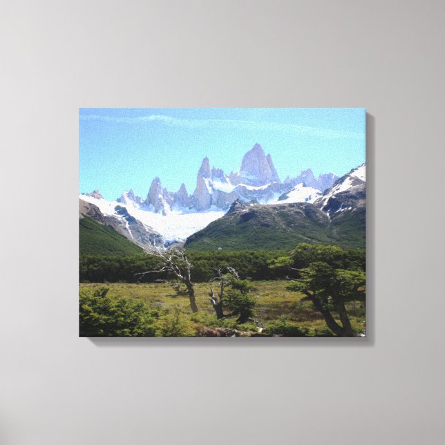 A View Of Mount Fitz Roy Canvas Print (Front)