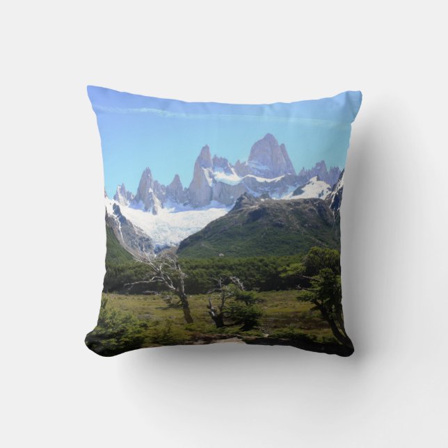 A View Of Mount Fitz Roy Cushion (Front)