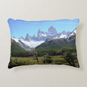 A View Of Mount Fitz Roy Decorative Cushion
