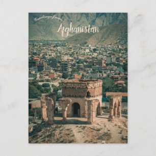 A View of Nader Hill Kabul Afghanistan Postcard