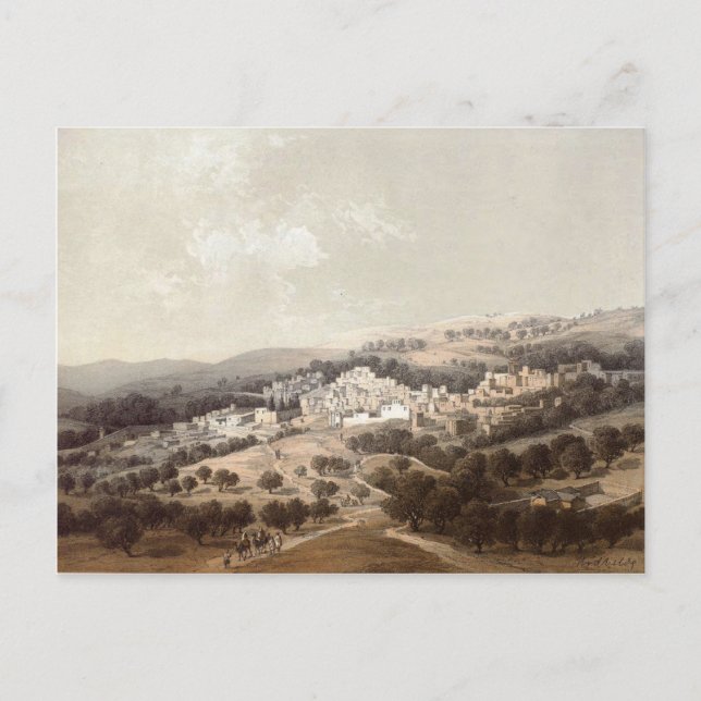 A view of Nazareth, in the holy land Postcard (Front)