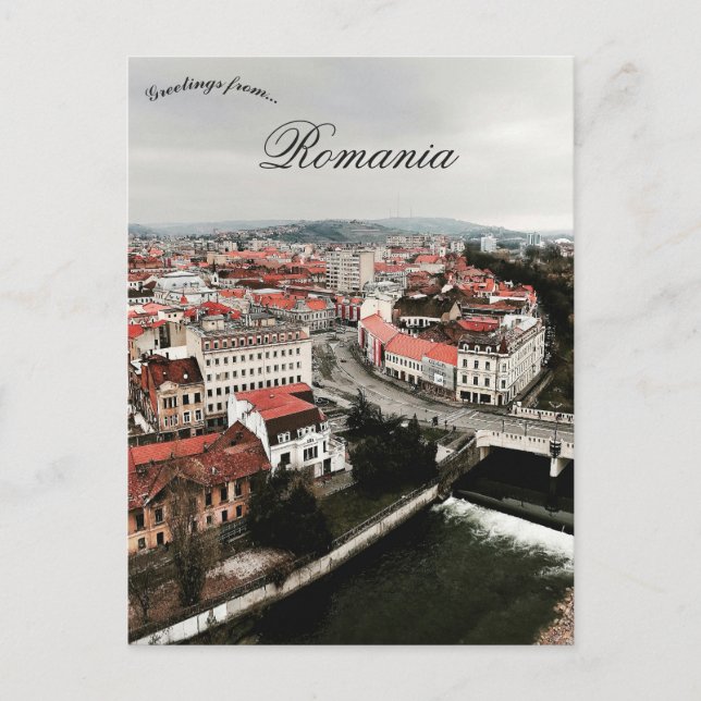 A View of Oradea Romania Postcard (Front)